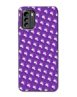 Чехол для Nokia G60 с картинкой «Единороги на фиолетовом»
