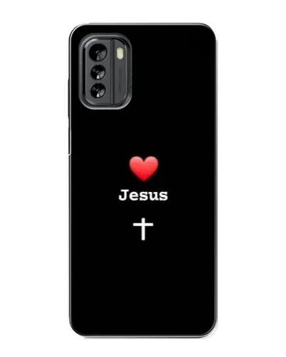Чехол для Nokia G60 с картинкой «Сердце - Jesus» Чехол для Nokia G60 с картинкой «Сердце - Jesus»