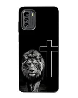 Чехол для Nokia G60 с картинкой «Лев и Крест»