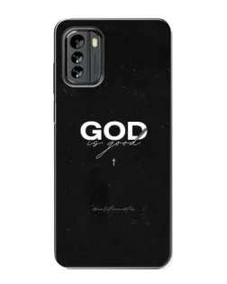 Чехол для Nokia G60 с картинкой «GOD — Бог над всем»