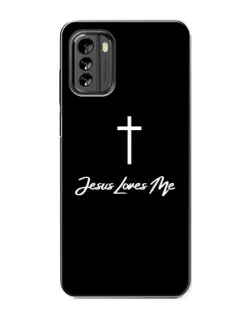 Чехол для Nokia G60 с картинкой «Иисус любит тебя»