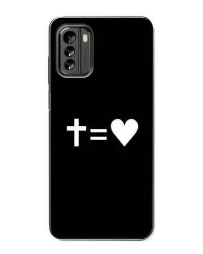 Чехол для Nokia G60 с картинкой «Крест и Сердце» Чехол для Nokia G60 с картинкой «Крест и Сердце»