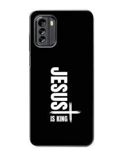 Чехол для Nokia G60 с картинкой «Вертикаль веры Jesus»