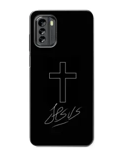 Чохол для Nokia G60 з картинкою «Графічний хрест Jesus»