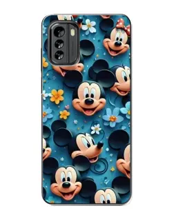 Чехол для Nokia G60 с картинкой «Паттерн Микки и Минни»