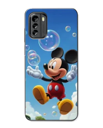 Чехол для Nokia G60 с картинкой «Mickey и мыльные пузыри»