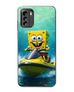 Чехол для Nokia G60 с картинкой «Спанч Боб на гидроцикле» Чехол для Nokia G60 с картинкой «Спанч Боб на гидроцикле»