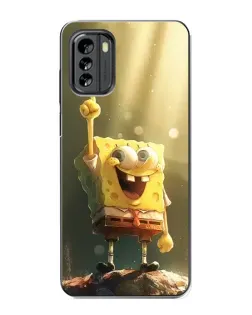Чехол для Nokia G60 с картинкой «Сияющий Спанч Боб»