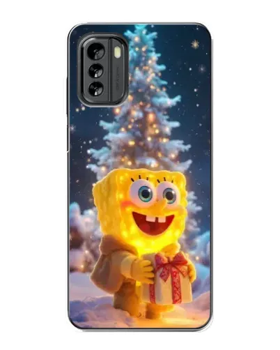 Чехол для Nokia G60 с картинкой «Рождественский Спанч Боб» Чехол для Nokia G60 с картинкой «Рождественский Спанч Боб»