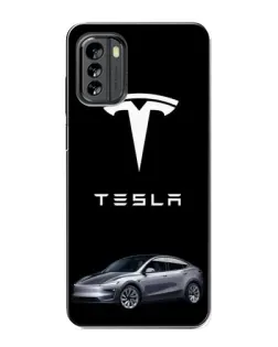 Чохол для Nokia G60 з картинкою «Tesla Model Y»
