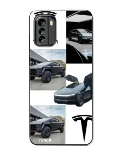 Чохол для Nokia G60 з картинкою «Колаж Cybertruck Tesla»