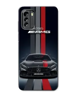 Чохол для Nokia G60 з картинкою «Mercedes — білий карбон»