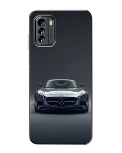 Чехол для Nokia G60 с картинкой «Mercedes на черном»