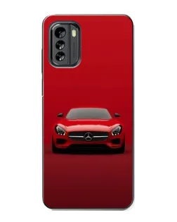 Чехол для Nokia G60 с картинкой «Красный Mercedes AMG»