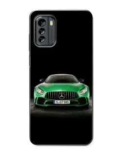 Чехол для Nokia G60 с картинкой «Mercedes — неоновый лого»