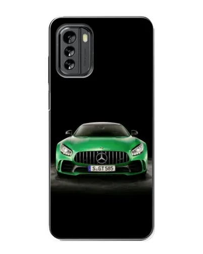 Чехол для Nokia G60 с картинкой «Mercedes — неоновый лого»