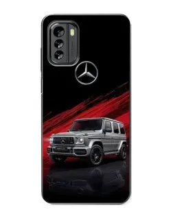 Чехол для Nokia G60 с картинкой «Mercedes G-Class красный»