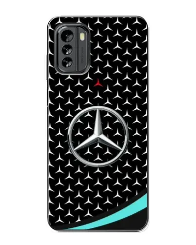Чехол для Nokia G60 с картинкой «Mercedes — бирюзовый акцент»