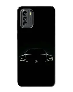 Чохол для Nokia G60 з картинкою «Mercedes — силует авто»
