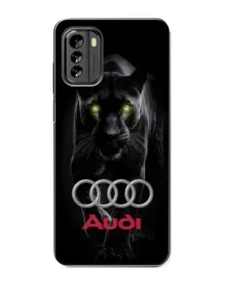 Чехол для Nokia G60 с картинкой «Пантера и Audi»