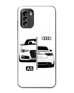 Чехол для Nokia G60 с картинкой «Audi — контрастный дизайн»
