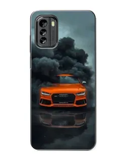Чехол для Nokia G60 с картинкой «Audi в облаках дыма»