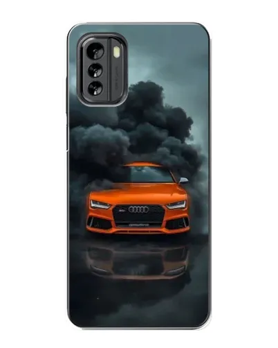 Чехол для Nokia G60 с картинкой «Audi в облаках дыма»