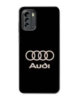 Чехол для Nokia G60 с картинкой «Audi — золотой логотип»