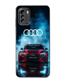 Чехол для Nokia G60 с картинкой «Audi Sport — неон»
