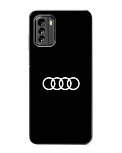 Чехол для Nokia G60 с картинкой «Audi White Logo»