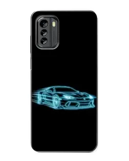 Чохол для Nokia G60 з картинкою «Неоновий контур Lamborghini»