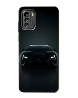 Чохол для Nokia G60 з картинкою «Чорний Lamborghini Aventador»
