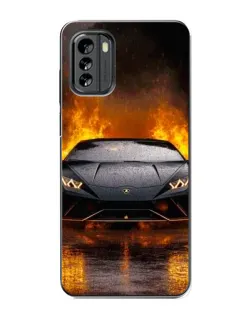 Чохол для Nokia G60 з картинкою «Lamborghini у вогні»