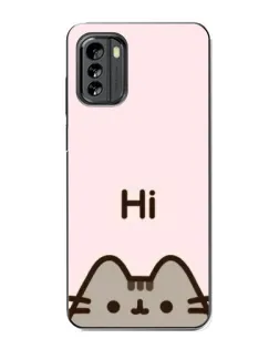 Чехол для Nokia G60 с картинкой «Пушин говорит Hi»