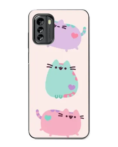 Чехол для Nokia G60 с картинкой «Pusheen трио»