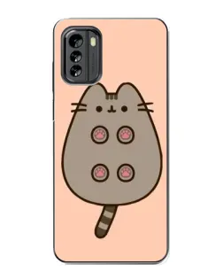 Чехол для Nokia G60 с картинкой «Пушин пузиком кверху»