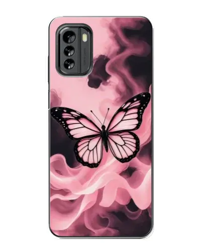 Чехол для Nokia G60 с картинкой «Бабочка в дыму»