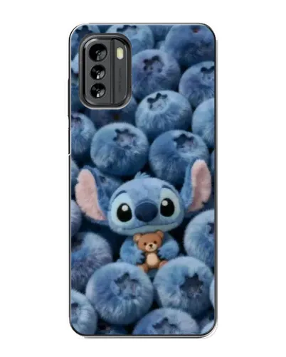 Чехол для Nokia G60 с картинкой «Стич и голубика»