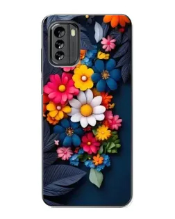 Чехол для Nokia G60 с картинкой «Цветочная феерия»
