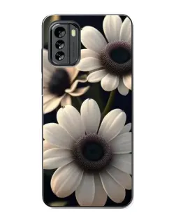 Чехол для Nokia G60 с картинкой «Белые маргаритки макро»