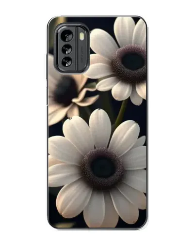 Чехол для Nokia G60 с картинкой «Белые маргаритки макро»