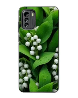 Чехол для Nokia G60 с картинкой «Ландыши в зелени»