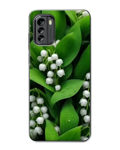 Чехол для Nokia G60 с картинкой «Ландыши в зелени»