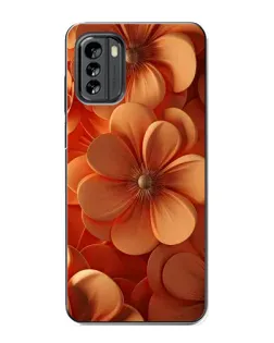 Чехол для Nokia G60 с картинкой «Оранжевый макро цветок»