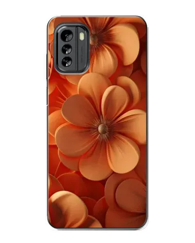 Чехол для Nokia G60 с картинкой «Оранжевый макро цветок»