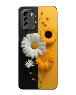 Чехол для Nokia G60 с картинкой «Подсолнух и ромашка»