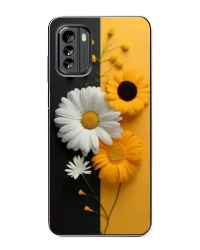 Чехол для Nokia G60 с картинкой «Подсолнух и ромашка»
