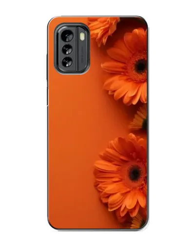 Чехол для Nokia G60 с картинкой «Оранжевые герберы»