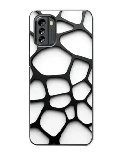 Чехол для Nokia G60 с картинкой «Белая объемная сетка» Чехол для Nokia G60 с картинкой «Белая объемная сетка»