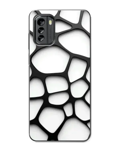 Чехол для Nokia G60 с картинкой «Белая объемная сетка» Чехол для Nokia G60 с картинкой «Белая объемная сетка»